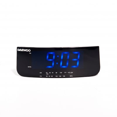 RADIO RELOJ DISPLAY LED CON ALARMA AM/FM